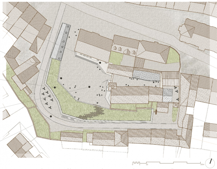 Jiří Gulbis, Kulturní okrsek města Úštěk, situace okrsku - foto