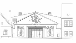 KINONEKINO, pohled z náměstí, XTOPIX architekti/ Simona Ledvinková