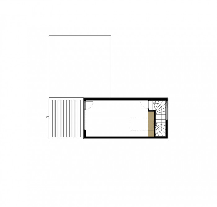 Freedomek no.061, půdorys 2NP, ateliér Štěpán