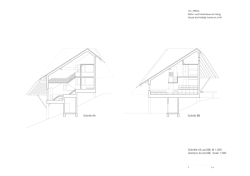 Dům ve svahu, AMUNT Nagel Theissen: Řezy