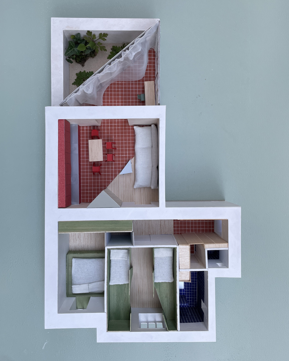 Model 1 (Byt v brně s efektivní barevností; Sausan Haj Abdo, Marta Waloszková)