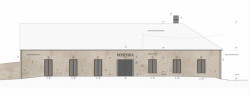 Rekonstrukce hospody se sálem v Máslovicích, pohled_východ, Bod Architekti