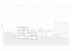 Porodní dům na Letné, řez