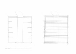 Transformace stodoly v údolí Myrkdalen na turistické ubytování, původní půdorys, OPAFORM