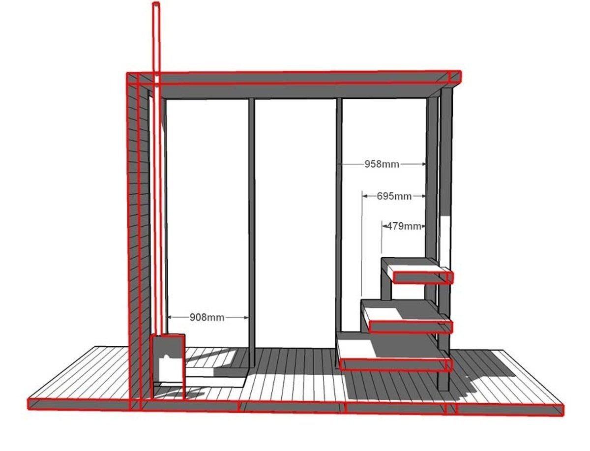Plovoucí sauna, Casagrande & Rintala