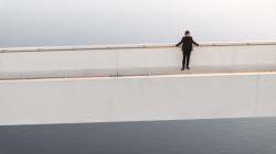 Architekt Petr Tej na Štvanické lávce