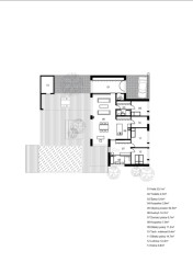 Půdorys (Rodinný dům u Rozkoše, MOLO architekti)