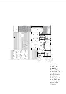 Půdorys (Rodinný dům u Rozkoše, MOLO architekti)