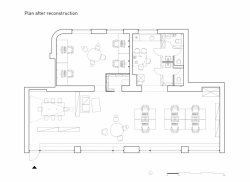 gutgut, STUDIO / Ateliér, půdorys 1. NP, nový stav – foto