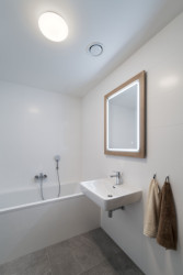 Pohled do vzorového bytu (Rezidence Starý pivovar v Brně-Králově Poli, Atelier RAW)