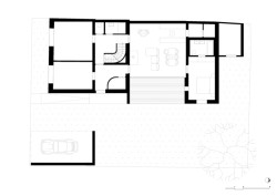 Půdorys 1NP (Rodinný dům v Křenovicích, ika.architekti)