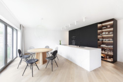 Ateliér Vrtiška & Žák navrhli interiér vily v pražské Troji v kombinaci světlých a tmavých odstínů