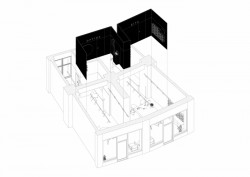 Optika ZITA, Grau Architekti, axonometrie