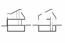 Vila v Utrechtu, řezy, EVA architecten