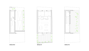 2A Design, Flying Box Villa, půdorysy – foto