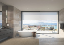 Systém Schüco AS PD 75.HI Panorama Design lze kombinovat s externím systémem zastínění Schüco AB ZDS