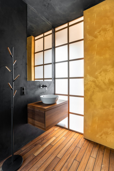 Interiér mezonetového bytu, studio AEIOU