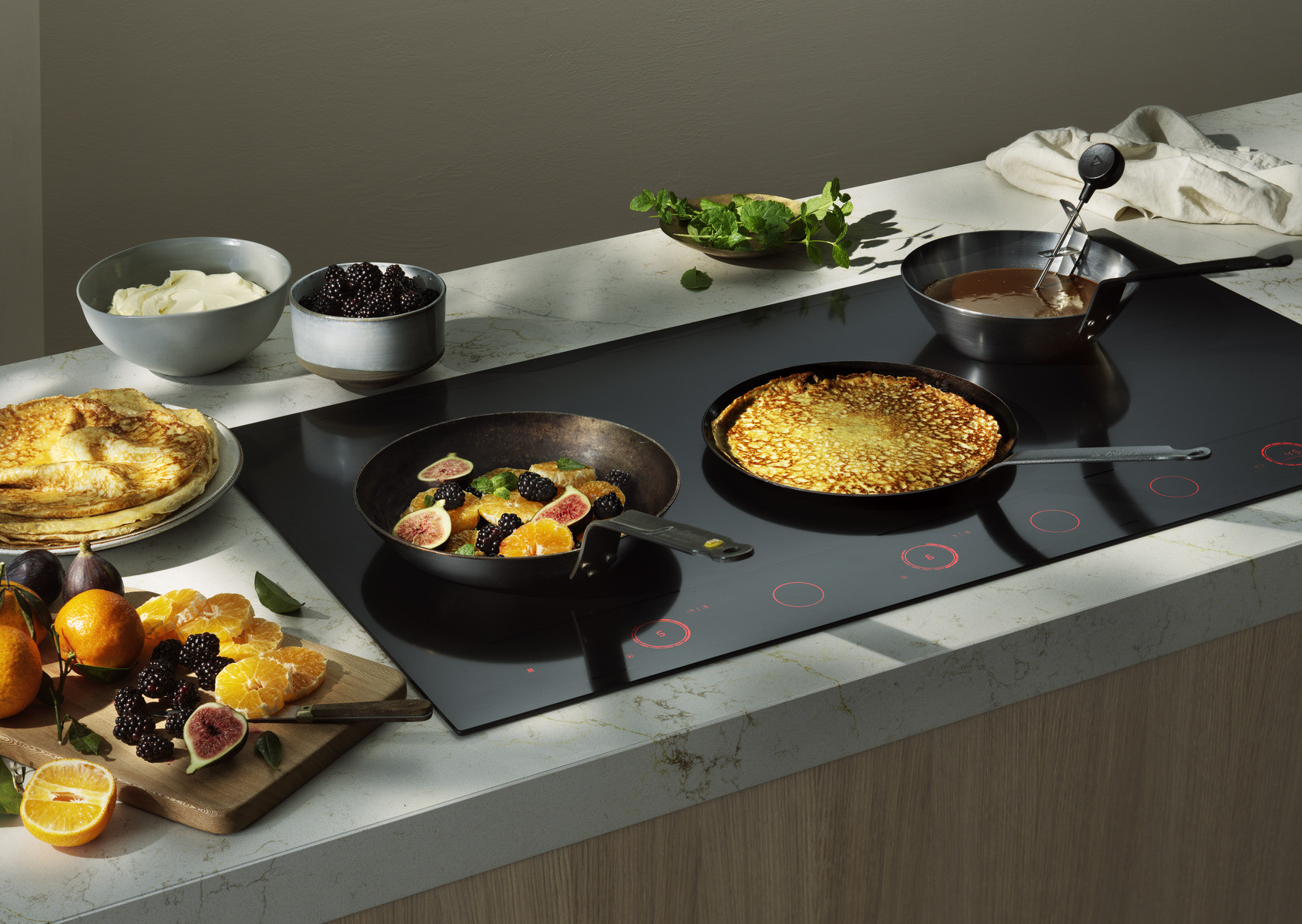 Kromě varné desky zahrnuje koncept Celsius°Cooking™ také příslušenství.