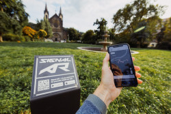 Značka pro natáčení instalací AR.