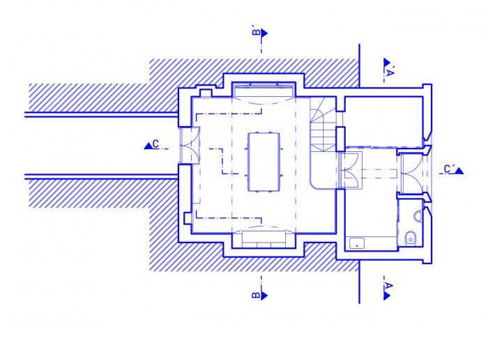 ORA, Vinný sklep U Modráka, půdorys – foto