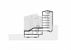 Aparthotel Sv. Vavřinec v Peci pod Sněžkou, ov-a/Jiří Opočenský, Štěpán Valouch, řez