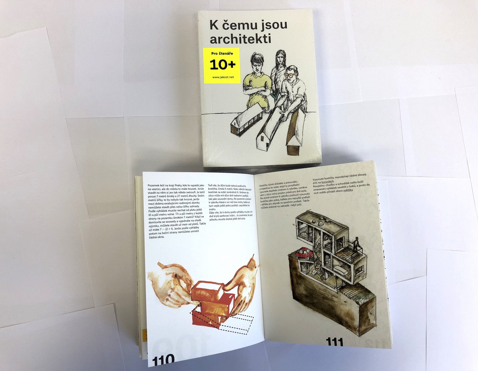 K čemu jsou architekti - Ondřej Dušek,  Karolína Jirkalová, Jana Kostelecká - JAKOST, 2019, 248 stran.