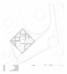 Porodní dům na Letné, půdorys 1. patro