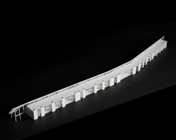 Magisterský ateliér Mikaela Bergquista na KTH pracuje s tématem "Jak bychom měli žít – společně?" (na obrázku: projekt bydlení, fotografie modelu, studentská práce)