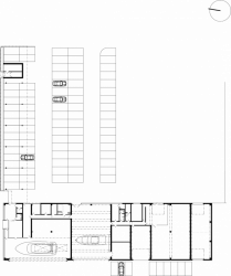 OK PLAN ARCHITECTS s.r.o., SKLADOVACÍ A PARKOVACÍ AREÁL BYCHL s.r.o. - půdorys