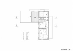 ROSA – ARCHITEKT / Ing. arch. Michal Rosa, Ing. arch. Martina Rosová, Dům na Červeném Kopci - půdorys patra