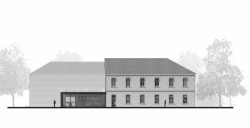 Městská hala Modřice, Atelier bod architekti, pohled sever