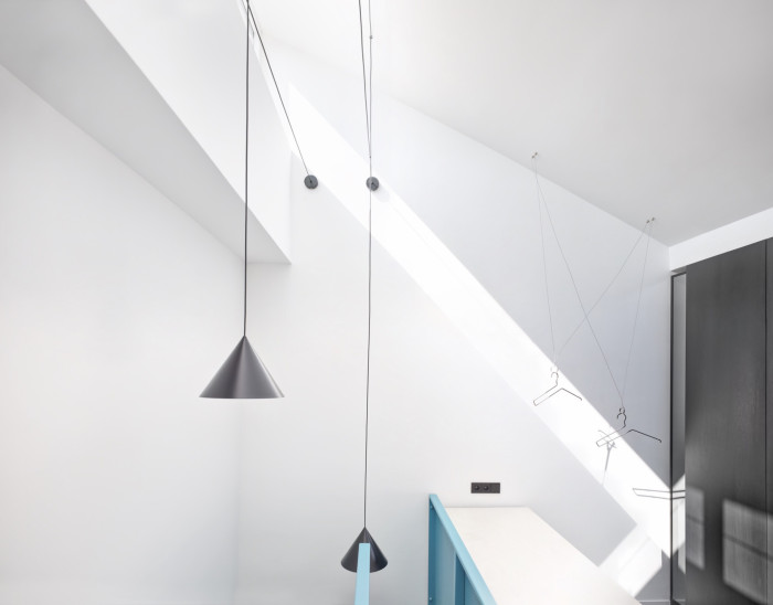 Interiér mezonetového bytu v Praze-Podolí, SMLXL