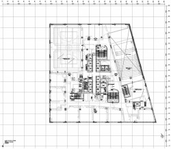 Frank Gehry, mrakodrap na 8 Spruce Street, výkres terasy se školou