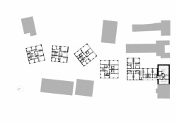 Corso Pod Lipami, půdorys mezonetů, Ehl & Koumar Architekti