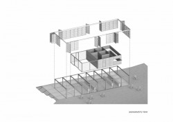Pavilon na Výstavišti v Praze, PAPUNDEKL architekti/ Jan Bárta, Šimon Bierhanzl, Marek Fischer, Jan Svoboda, axonometrie