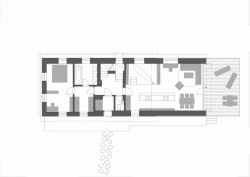 Chmelař architekti, RD Machov, půdorys 1. NP - foto