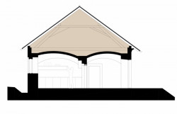 Komunitní centrum Opatovice, Rusina Frei architekti, řez