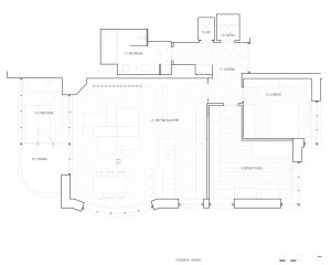 Půdorys (Rekonstrukce bytu ve Strašnicích, MENU architekti)
