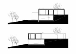 Rodinný dům Přílepy, řezy, Chládek architekti