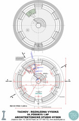 Architektonické studio Hysek, Rozhledna Vysoká, Tachov - půdorys