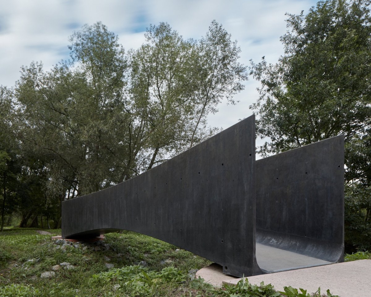 Lávka přes Dřetovický potok, Aoc architekti + Kloknerův ústav ČVUT v Praze (Ondřej Císler a Petr Tej)