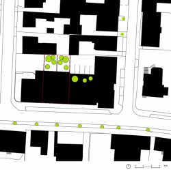 Bytový dům Kvítková, situace, Chládek architekti