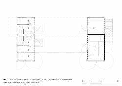 ARTIKUL architekti, ContainHotel, půdorys 1. NP