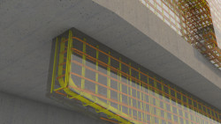 Sky Park Residence, Bratislava - statická část - detail