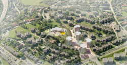 MDH Arkitekter SA, školka Moholt, projekt revitalizace kampusu, vizualizace