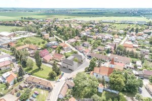 Nové sídlo Obecního úřadu v Hovorčovicích - 3. cena, Přemysl Jurák, vizualizace