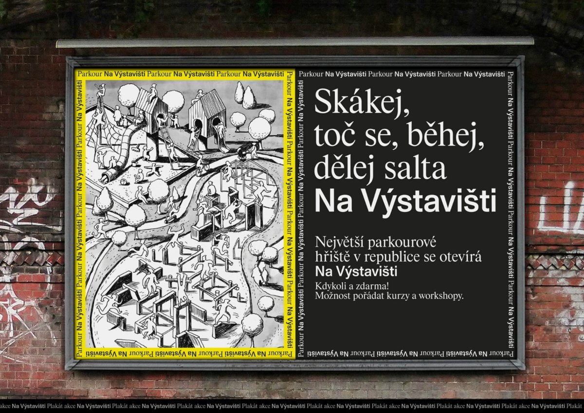 Nová vizuální identita areálu Výstaviště Praha, Tereza Hejmová / Štěpán Malovec / Martin Odehnal.