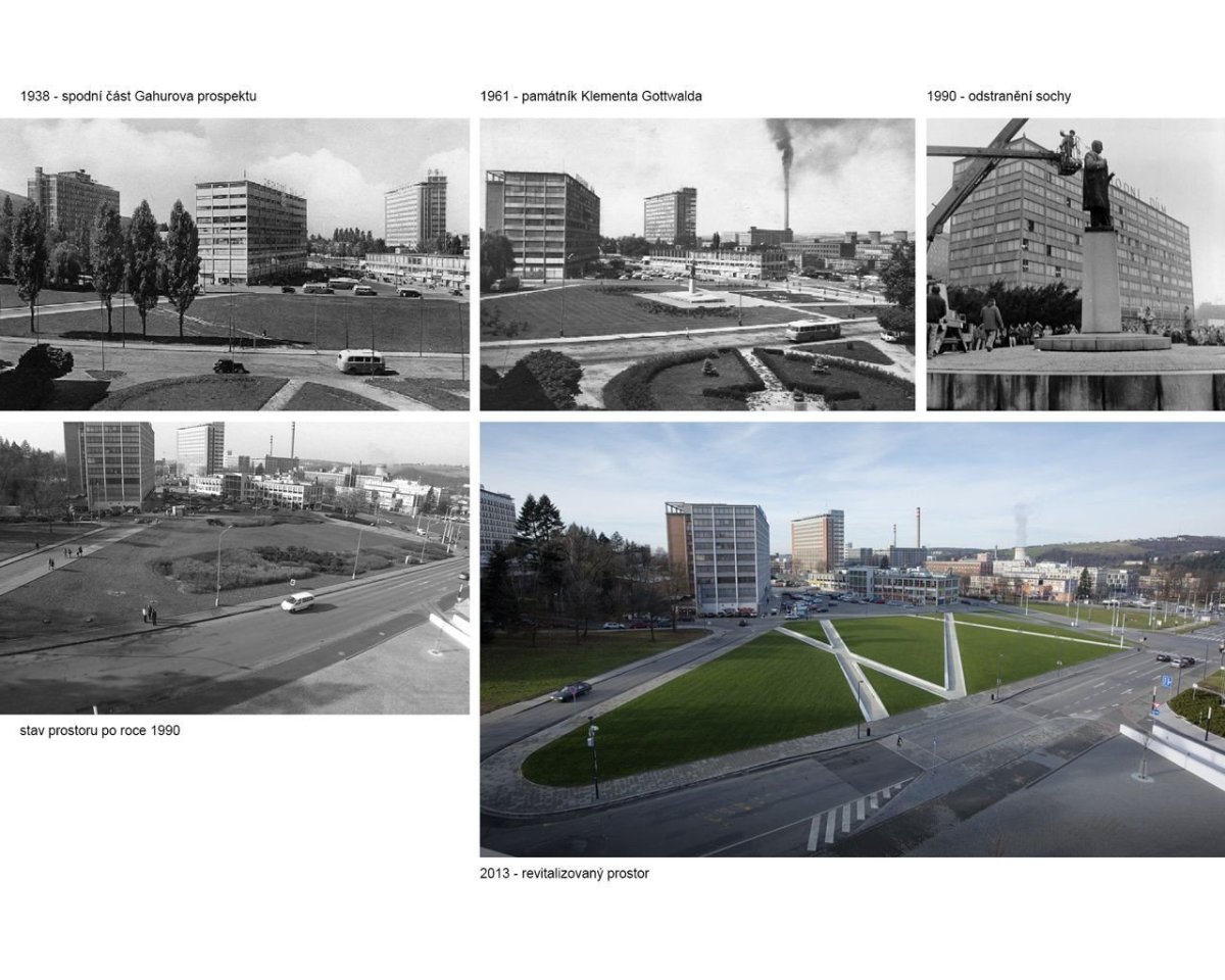 Ellement, Revitalizace Gahurova prospektu, historický vývoj – foto