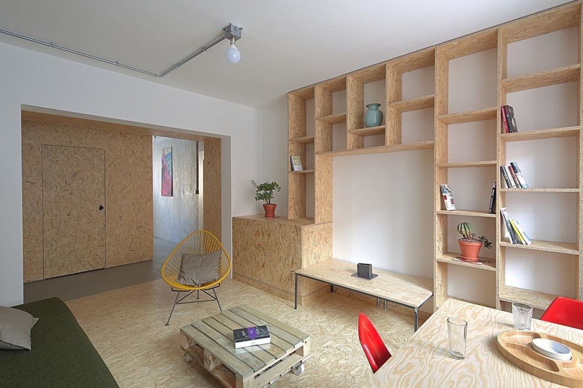 architectureMADE, rekonstrukce bytu paneláku v Plzni, foto