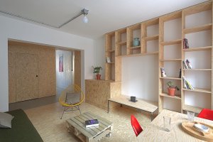 architectureMADE, rekonstrukce bytu paneláku v Plzni, foto